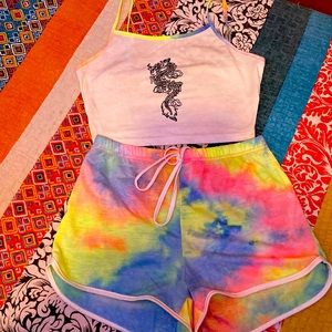Tye-dye summer set